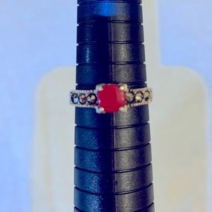 Sterling Silver, Genuine stones ring